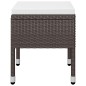 vidaXL Juego de comedor de jardín de 5 piezas marrón vidaXL Juego de comedor de jardín de 5 piezas marrón