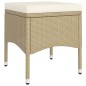 vidaXL Juego de comedor de jardín 9 piezas ratán sintético beige vidaXL Juego de comedor de jardín 9 piezas ratán sintético beige