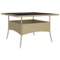 vidaXL Juego de comedor de jardín 9 piezas ratán sintético beige vidaXL Juego de comedor de jardín 9 piezas ratán sintético beige