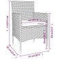 vidaXL Juego de comedor de jardín 9 piezas ratán sintético beige vidaXL Juego de comedor de jardín 9 piezas ratán sintético beige