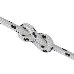 vidaXL Rollo de cuerda de barco trenzada línea poliéster 6 mmx50 m