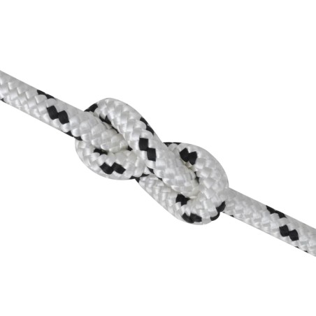 vidaXL Rollo de cuerda de barco trenzada línea poliéster 6 mmx50 m