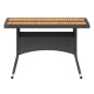 vidaXL Set comedor jardín 5 pzas ratán sintético y madera acacia negro vidaXL Set comedor jardín 5 pzas ratán sintético y madera acacia negro