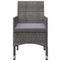 vidaXL Juego de comedor de jardín de 5 piezas gris vidaXL Juego de comedor de jardín de 5 piezas gris
