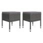 vidaXL Juego de comedor de jardín de 5 piezas gris vidaXL Juego de comedor de jardín de 5 piezas gris