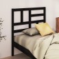 vidaXL Cabecero de cama madera maciza de pino negro 96x4x104 cm vidaXL Cabecero de cama madera maciza de pino negro 96x4x104 cm