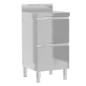 vidaXL Armarios de cocina comercial 3 unidades acero inoxidable vidaXL Armarios de cocina comercial 3 unidades acero inoxidable