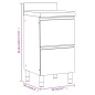 vidaXL Armarios de cocina comercial 3 unidades acero inoxidable vidaXL Armarios de cocina comercial 3 unidades acero inoxidable