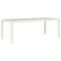 vidaXL Juego comedor de jardín 7 pzas y cojines ratán sintético blanco vidaXL Juego comedor de jardín 7 pzas y cojines ratán sintético blanco