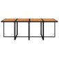 vidaXL Set de comedor de jardín 9 pzas y cojines ratán sintético negro vidaXL Set de comedor de jardín 9 pzas y cojines ratán sintético negro