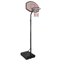 vidaXL Canasta de baloncesto polietileno negro 282-352 cm