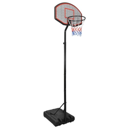 vidaXL Canasta de baloncesto polietileno negro 282-352 cm