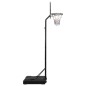 vidaXL Canasta de baloncesto polietileno negro 282-352 cm