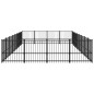 vidaXL Perrera de exterior de acero 30,11 m²