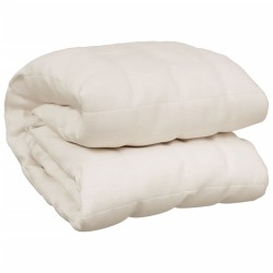vidaXL Manta con peso tela color crema claro 122x183 cm 9 kg