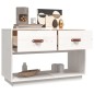 vidaXL Mueble para TV madera maciza de pino blanco 90x40x60 cm vidaXL Mueble para TV madera maciza de pino blanco 90x40x60 cm