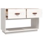 vidaXL Mueble para TV madera maciza de pino blanco 90x40x60 cm vidaXL Mueble para TV madera maciza de pino blanco 90x40x60 cm