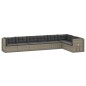 vidaXL Set de muebles de jardín 8 pzas y cojines ratán sintético gris vidaXL Set de muebles de jardín 8 pzas y cojines ratán sintético gris