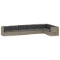 vidaXL Set de muebles de jardín 8 pzas y cojines ratán sintético gris vidaXL Set de muebles de jardín 8 pzas y cojines ratán sintético gris