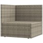 vidaXL Set de muebles de jardín 9 pzas y cojines ratán sintético gris vidaXL Set de muebles de jardín 9 pzas y cojines ratán sintético gris