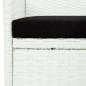 vidaXL Set comedor para jardín 9 pzas y cojines ratán sintético blanco vidaXL Set comedor para jardín 9 pzas y cojines ratán sintético blanco