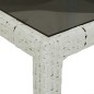 vidaXL Set comedor para jardín 9 pzas y cojines ratán sintético blanco vidaXL Set comedor para jardín 9 pzas y cojines ratán sintético blanco