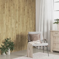 vidaXL Paneles de pared con aspecto de madera PVC marrón 4,12 m²