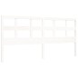 vidaXL Estructura de cama con cabecero madera maciza blanco 200x200 cm vidaXL Estructura de cama con cabecero madera maciza blanco 200x200 cm