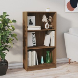 vidaXL Estantería de madera contrachapada roble marrón 60x24x109cm