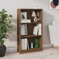 vidaXL Estantería de madera contrachapada roble marrón 60x24x109cm vidaXL Estantería de madera contrachapada roble marrón 60x24x109cm