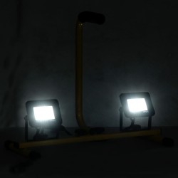 vidaXL Foco LED con asa 2x10 W blanco frío