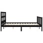 vidaXL Estructura de cama con cabecero madera maciza negro 160x200 cm vidaXL Estructura de cama con cabecero madera maciza negro 160x200 cm