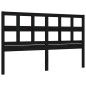 vidaXL Estructura de cama con cabecero madera maciza negro 160x200 cm vidaXL Estructura de cama con cabecero madera maciza negro 160x200 cm