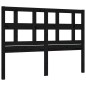 vidaXL Estructura de cama con cabecero madera maciza negro 120x200 cm vidaXL Estructura de cama con cabecero madera maciza negro 120x200 cm