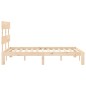 vidaXL Estructura de cama de matrimonio con cabecero madera maciza vidaXL Estructura de cama de matrimonio con cabecero madera maciza