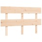vidaXL Estructura de cama de matrimonio con cabecero madera maciza vidaXL Estructura de cama de matrimonio con cabecero madera maciza