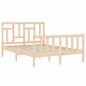 vidaXL Estructura de cama con cabecero madera maciza 140x200 cm vidaXL Estructura de cama con cabecero madera maciza 140x200 cm