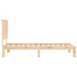 vidaXL Estructura de cama con cabecero madera maciza 100x200 cm vidaXL Estructura de cama con cabecero madera maciza 100x200 cm