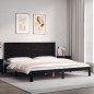 vidaXL Estructura de cama con cabecero madera maciza negro 200x200 cm vidaXL Estructura de cama con cabecero madera maciza negro 200x200 cm