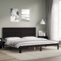vidaXL Estructura de cama con cabecero madera maciza negro 200x200 cm vidaXL Estructura de cama con cabecero madera maciza negro 200x200 cm