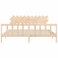 vidaXL Estructura de cama con cabecero madera maciza 200x200 cm vidaXL Estructura de cama con cabecero madera maciza 200x200 cm