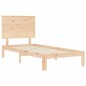 vidaXL Estructura de cama con cabecero madera maciza vidaXL Estructura de cama con cabecero madera maciza