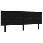 vidaXL Estructura de cama con cabecero madera maciza negro 200x200 cm vidaXL Estructura de cama con cabecero madera maciza negro 200x200 cm