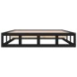 vidaXL Estructura de cama de madera maciza negra 200x200 cm vidaXL Estructura de cama de madera maciza negra 200x200 cm