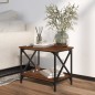 vidaXL Mesa auxiliar madera contrachapada marrón roble 55x38x45 cm vidaXL Mesa auxiliar madera contrachapada marrón roble 55x38x45 cm