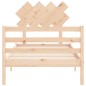 vidaXL Estructura de cama con cabecero madera maciza vidaXL Estructura de cama con cabecero madera maciza