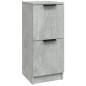 vidaXL Aparador de madera contrachapada gris hormigón 30x30x70 cm vidaXL Aparador de madera contrachapada gris hormigón 30x30x70 cm
