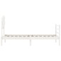 vidaXL Estructura de cama con cabecero madera maciza blanco 90x200 cm vidaXL Estructura de cama con cabecero madera maciza blanco 90x200 cm