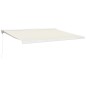 vidaXL Toldo retráctil aluminio y tela color crema 4,5x3 m vidaXL Toldo retráctil aluminio y tela color crema 4,5x3 m