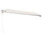 vidaXL Toldo retráctil aluminio y tela color crema 4,5x3 m vidaXL Toldo retráctil aluminio y tela color crema 4,5x3 m